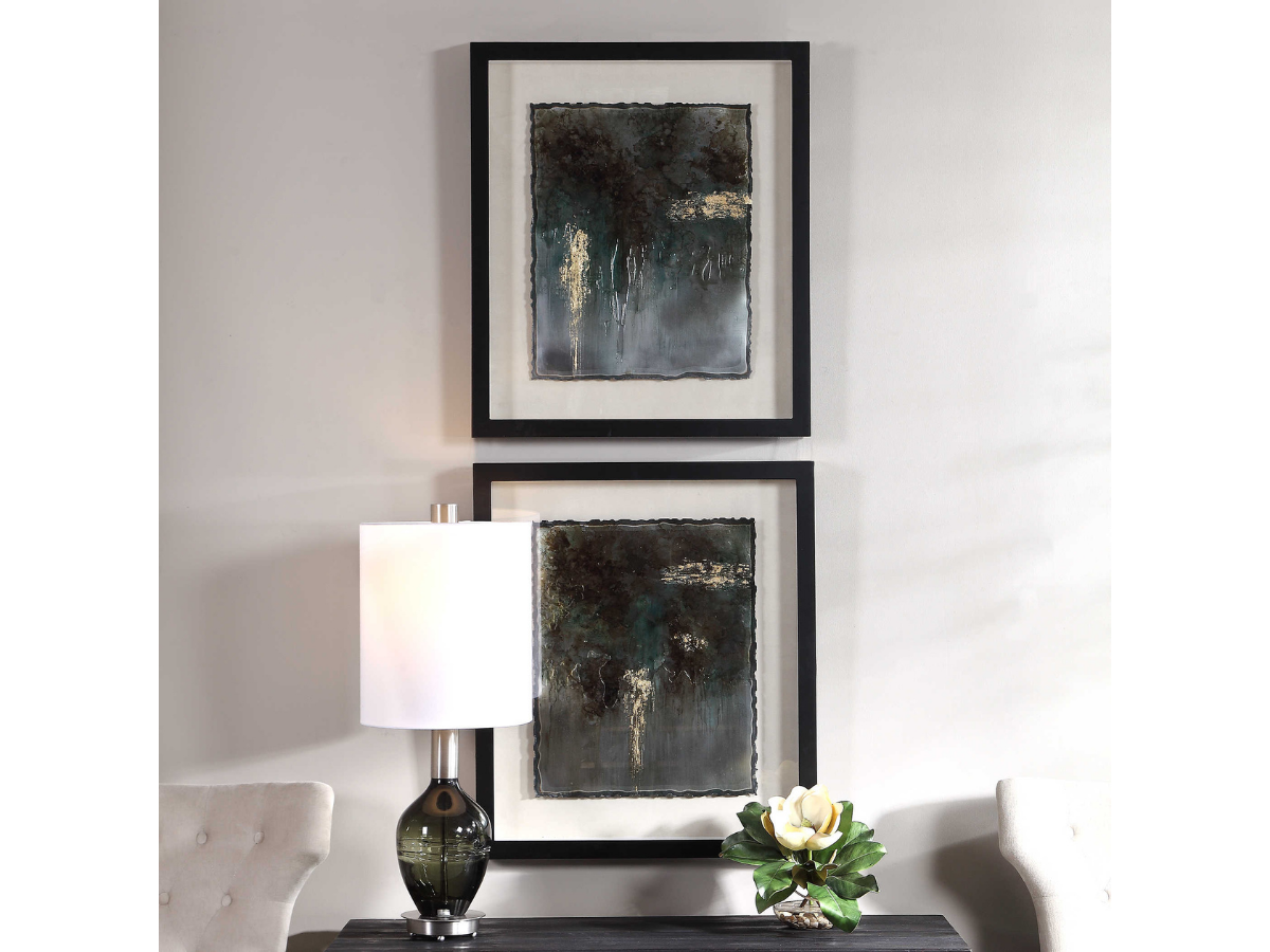 Abbyson Home Rapt Patina Framed Prints, Set of 2
