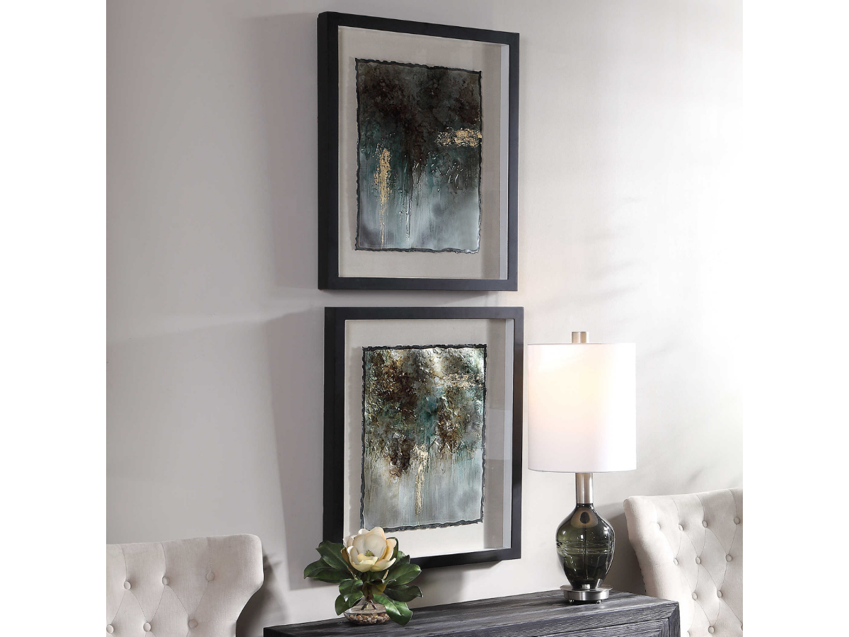 Abbyson Home Rapt Patina Framed Prints, Set of 2