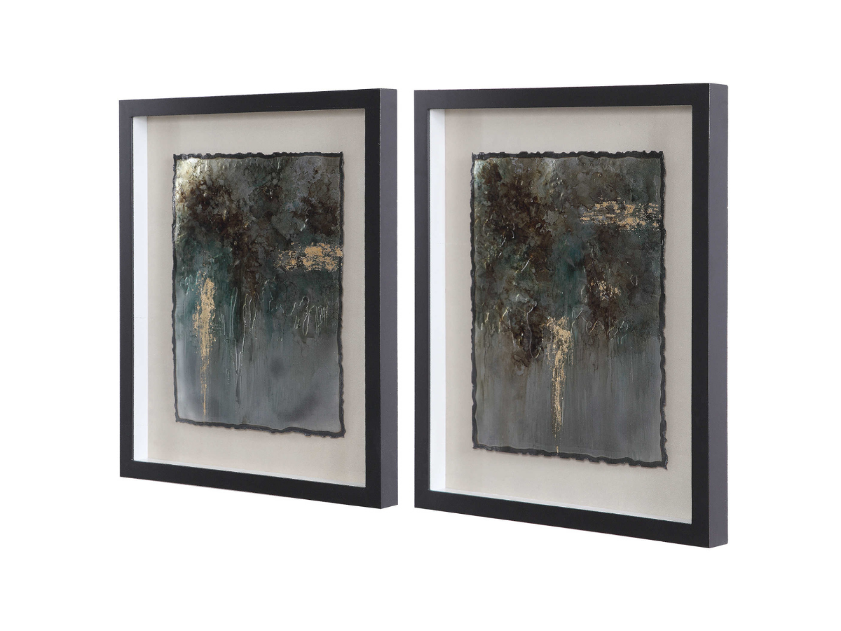 Abbyson Home Rapt Patina Framed Prints, Set of 2
