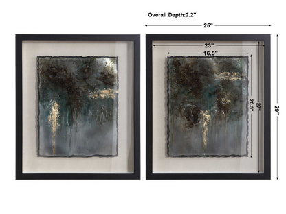 Abbyson Home Rapt Patina Framed Prints, Set of 2