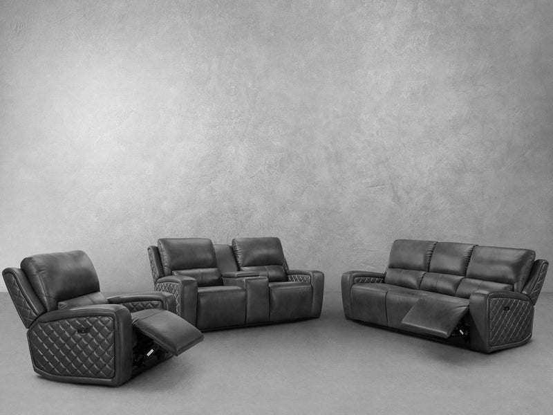 Raymond 3-pc Leather Power Reclining Set