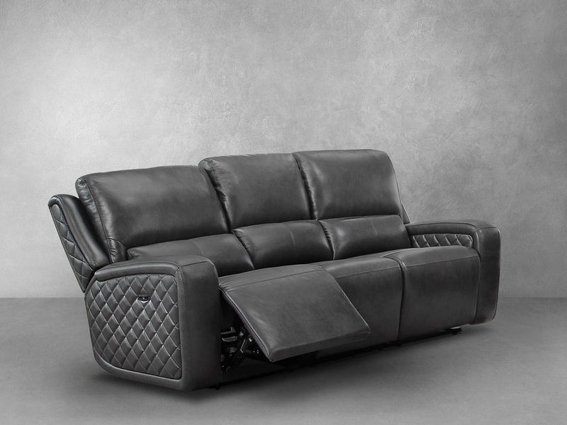 Raymond Leather Power Reclining Sofa