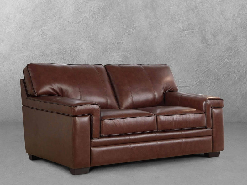 Reagan Leather Loveseat