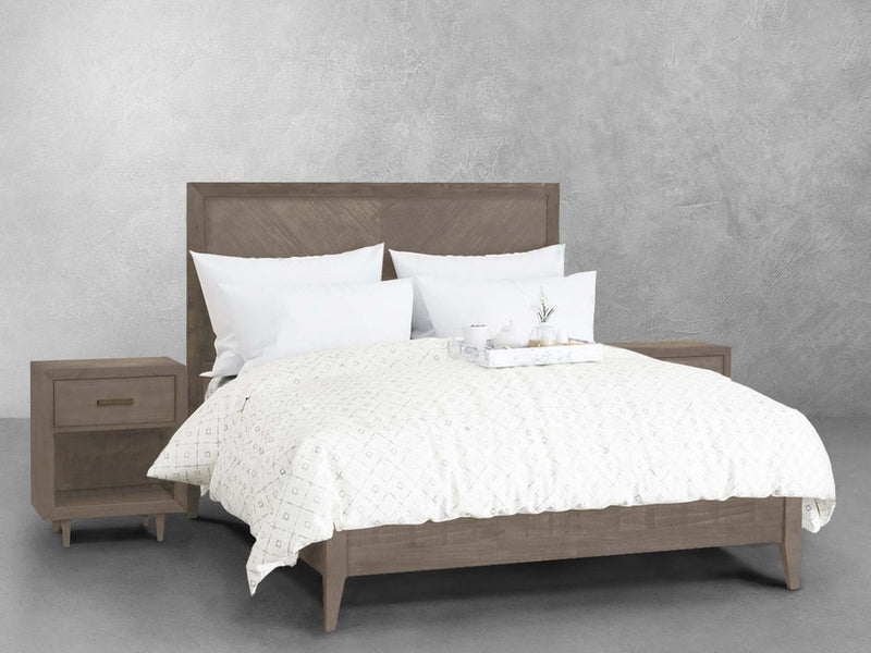 Retro Wood 3-pc Bedroom Set