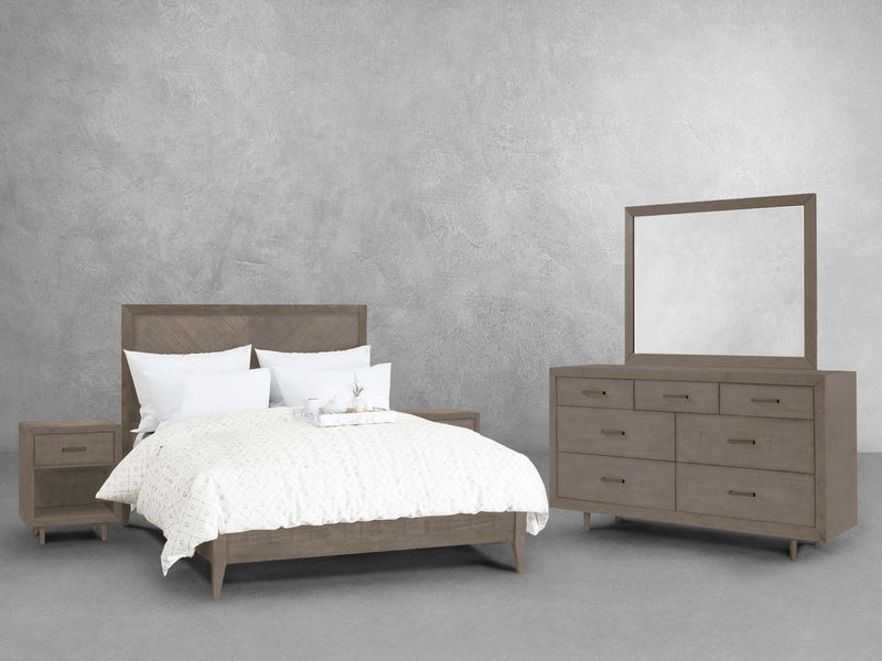 Retro Wood 5 pc Bedroom Set