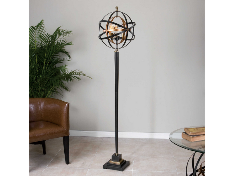 Abbyson Home Ridley Sphere Floor Lamp