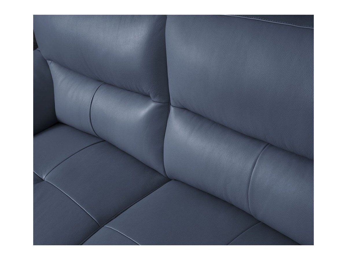 Navy blue leather loveseat online