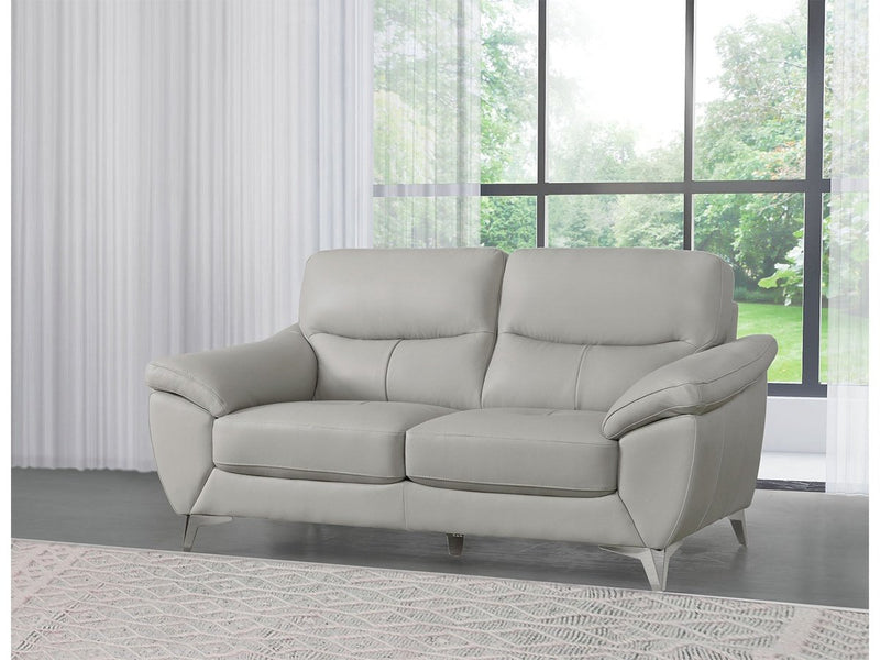 Cadence Top Grain Leather 2-pc Sofa and Loveseat Set