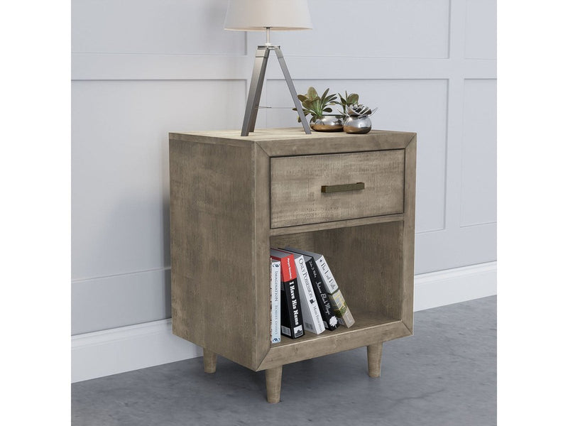 Retro Wood Nightstand