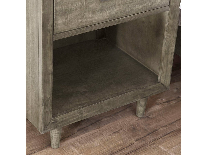 Retro Wood Nightstand