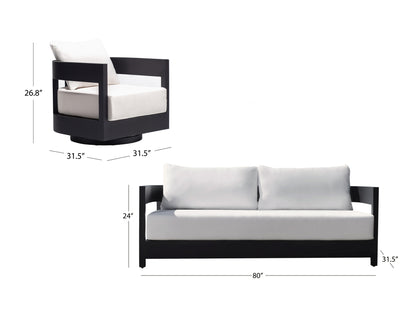 Santino® Outdoor Sofa and Swivel Chairs