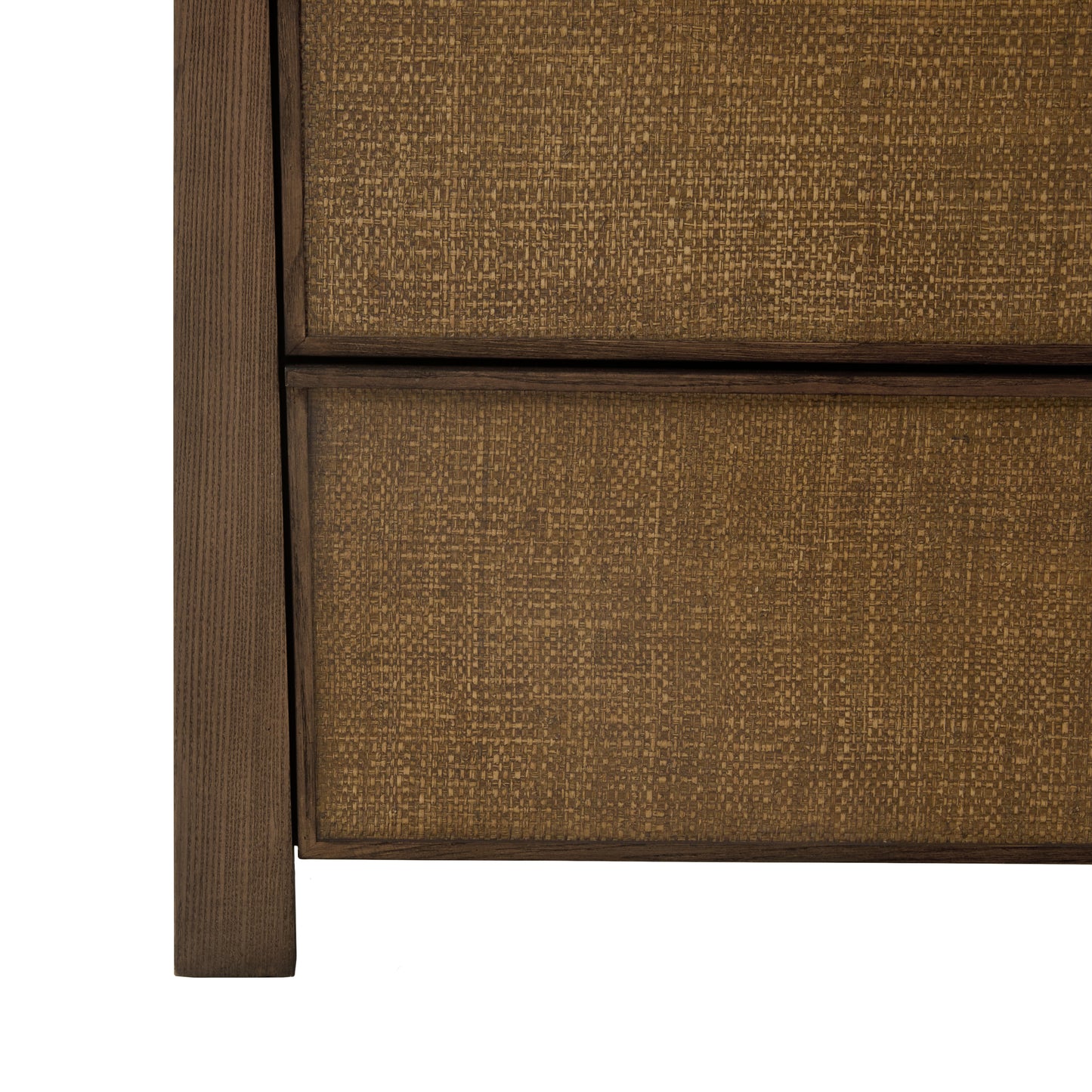 JoJo Fletcher Sawyer Oak & Grasscloth Dresser, Brown
