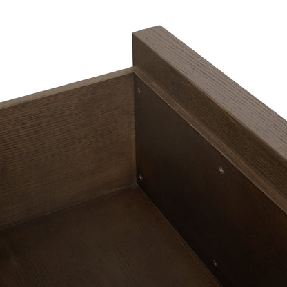 JoJo Fletcher Sawyer Oak & Grasscloth Dresser, Brown