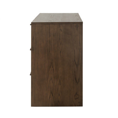 JoJo Fletcher Sawyer Oak & Grasscloth Dresser, Brown