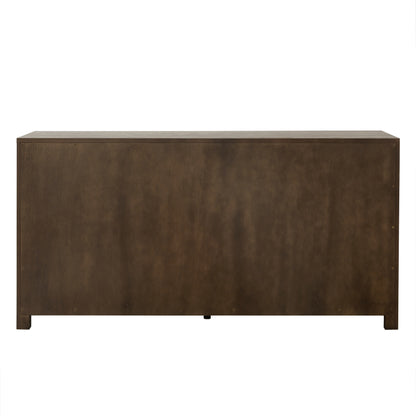 JoJo Fletcher Sawyer Oak & Grasscloth Dresser, Brown