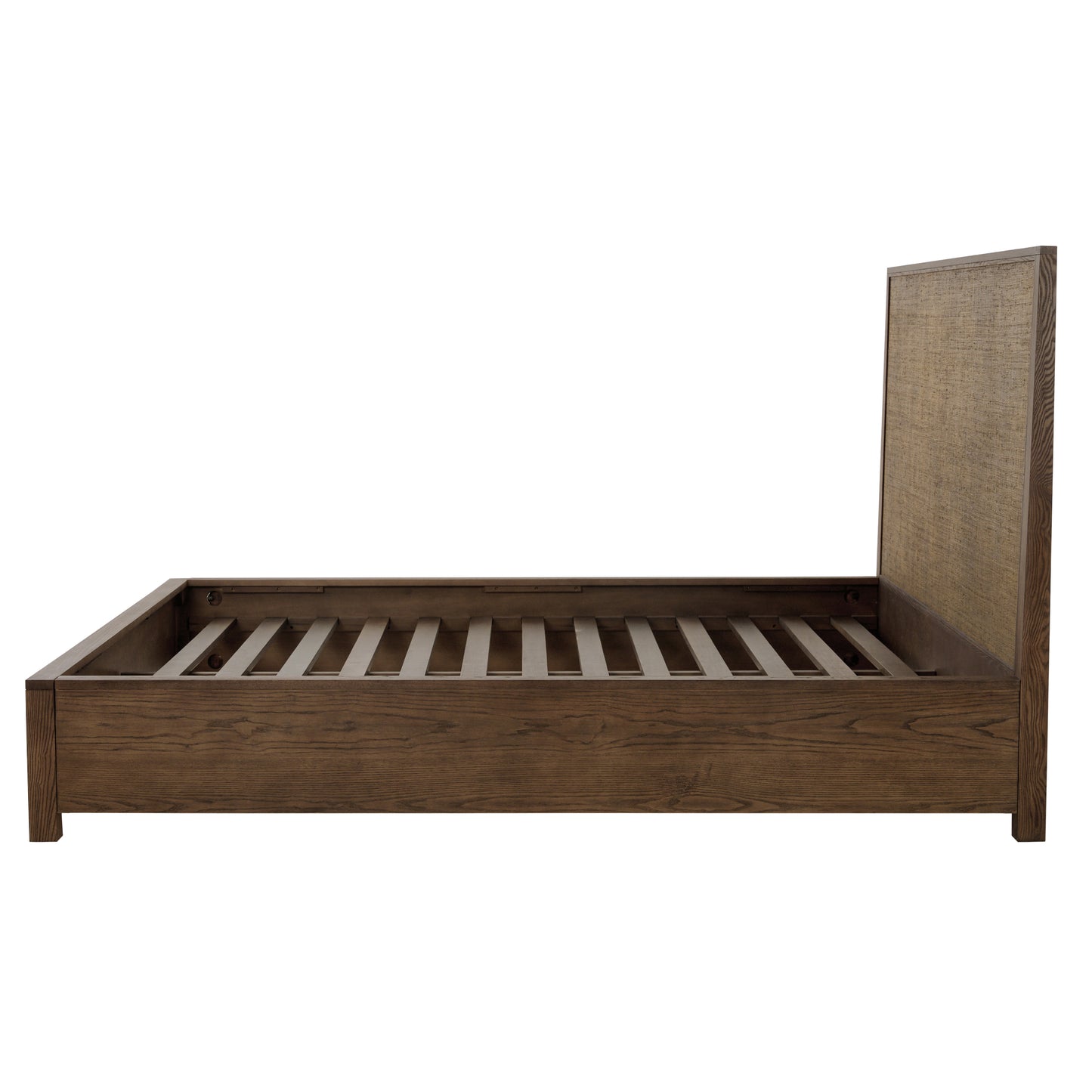 JoJo Fletcher Sawyer Oak & Grasscloth Bed, Brown - Queen