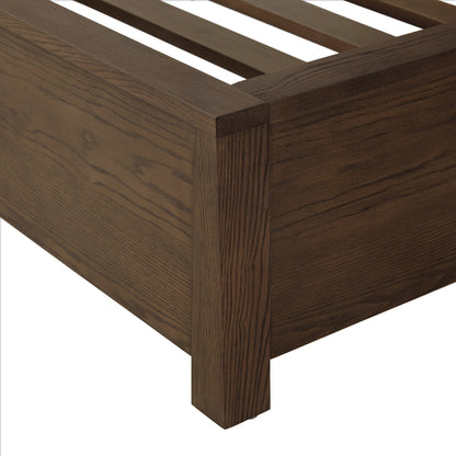 JoJo Fletcher Sawyer Oak & Grasscloth Bed, Brown - King