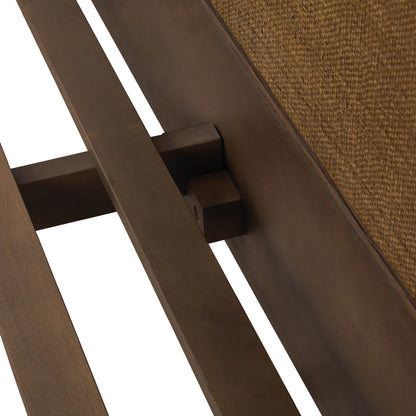 JoJo Fletcher Sawyer Oak & Grasscloth Bed, Brown - Queen