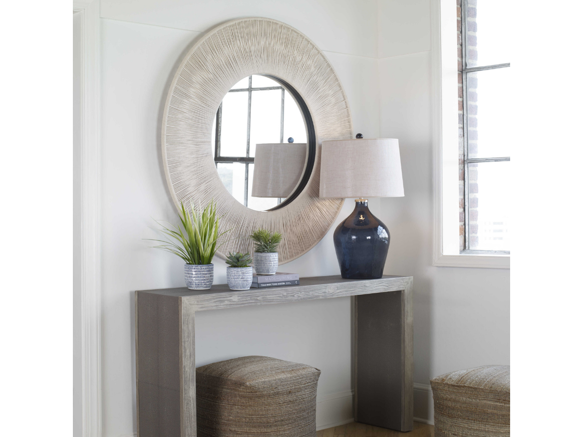 Abbyson Home Scyla Round Mirror