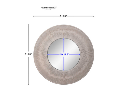 Abbyson Home Scyla Round Mirror