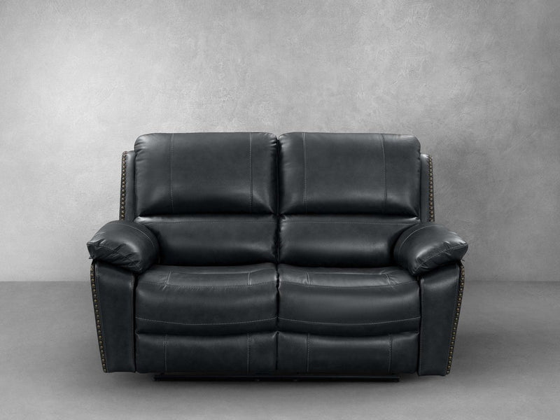 Soldano Leather Reclining Loveseat