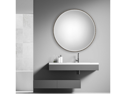 Abbyson Home Sonnet Beaded Round Mirror