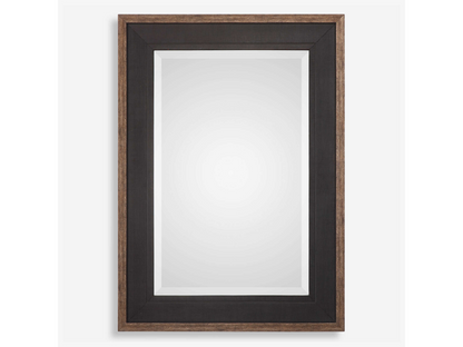 Abbyson Home Suni Rustic Black Mirror
