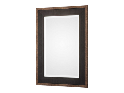 Abbyson Home Suni Rustic Black Mirror