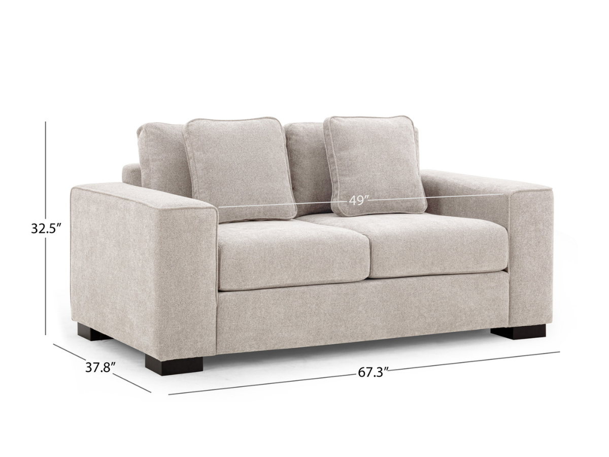 Tamora 3-Piece Fabric Sofa Set