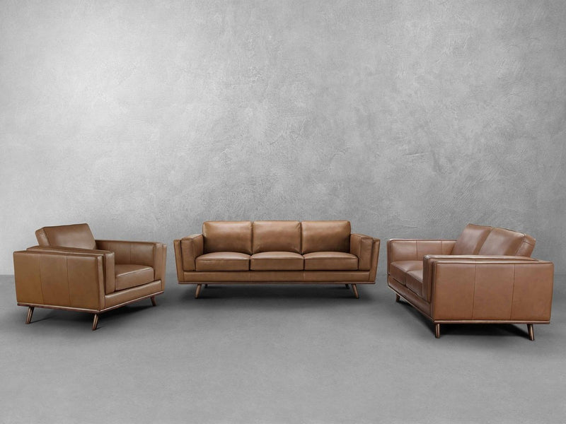 Taverly 3-pc Leather Set