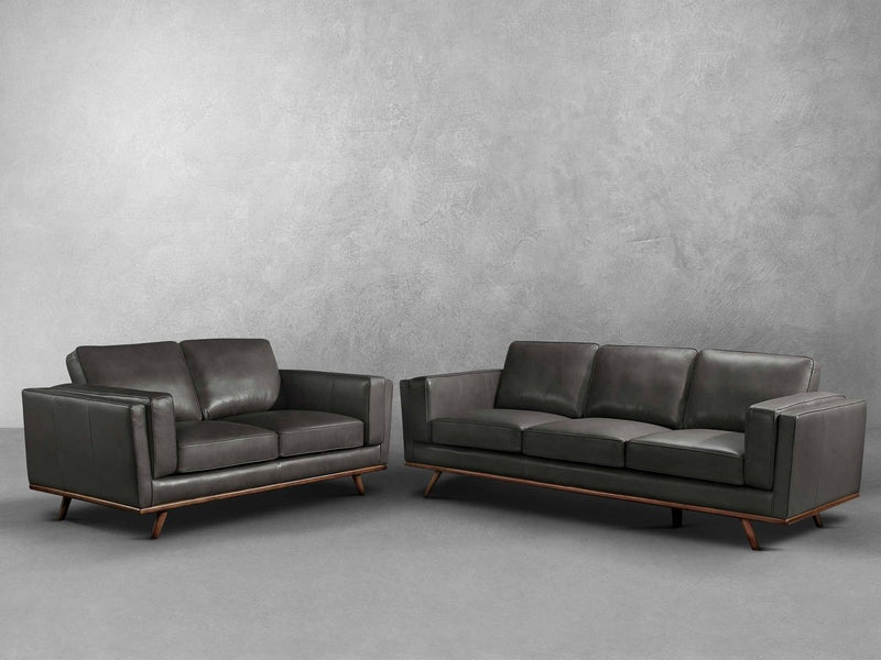 Taverly 2-pc Leather Sofa and Loveseat Set