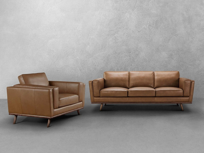 Taverly 2-pc Leather Sofa and Chair Set