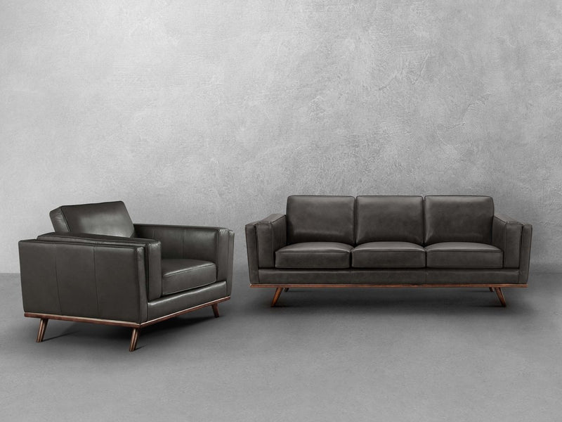 Taverly 2-pc Leather Sofa and Chair Set