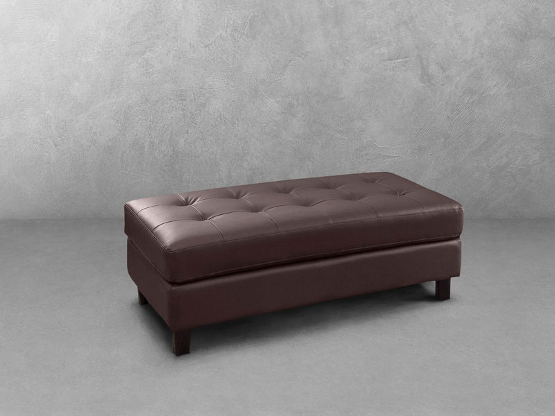 Taylor Leather Ottoman