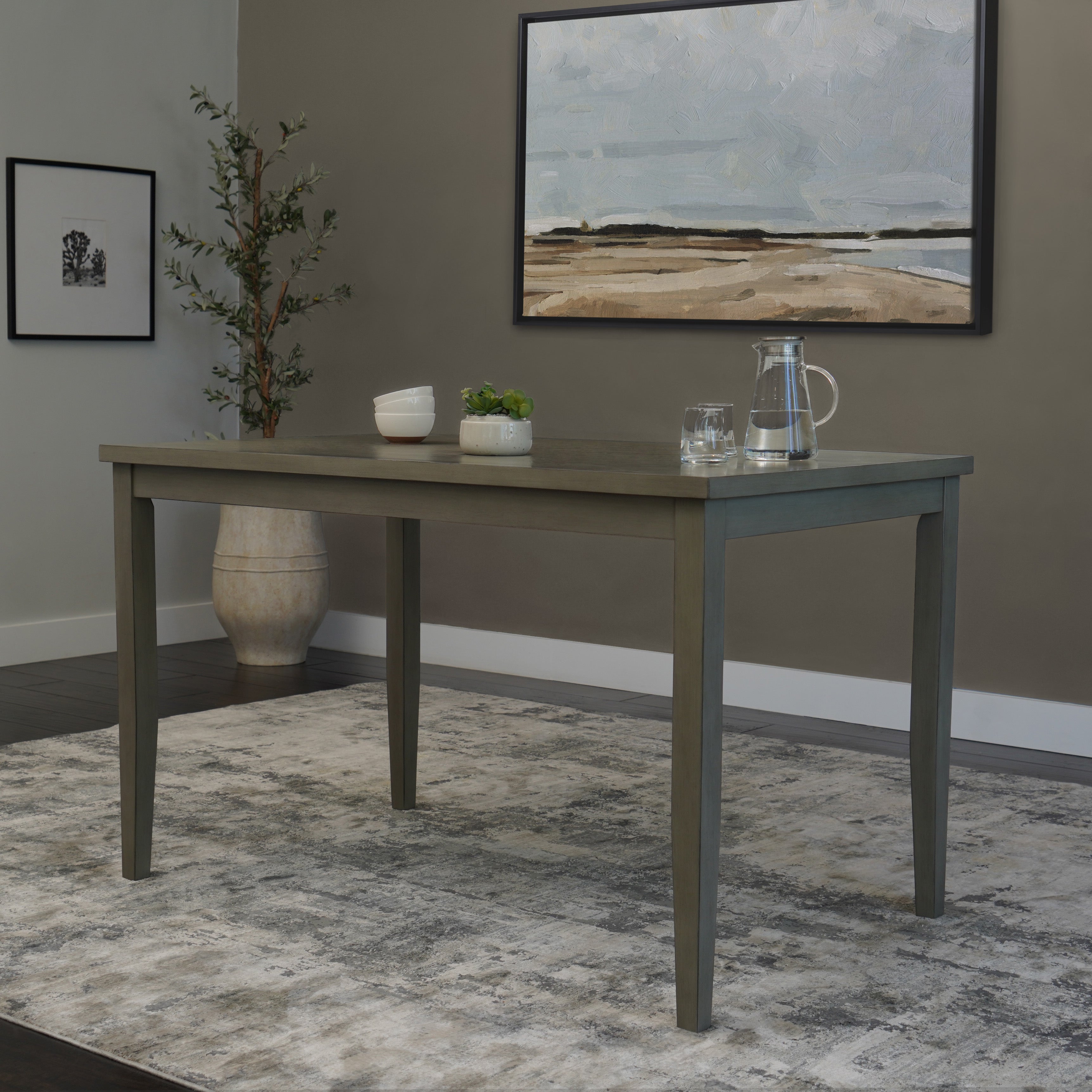 Theodore Dining Table - Gray – Abbyson.com