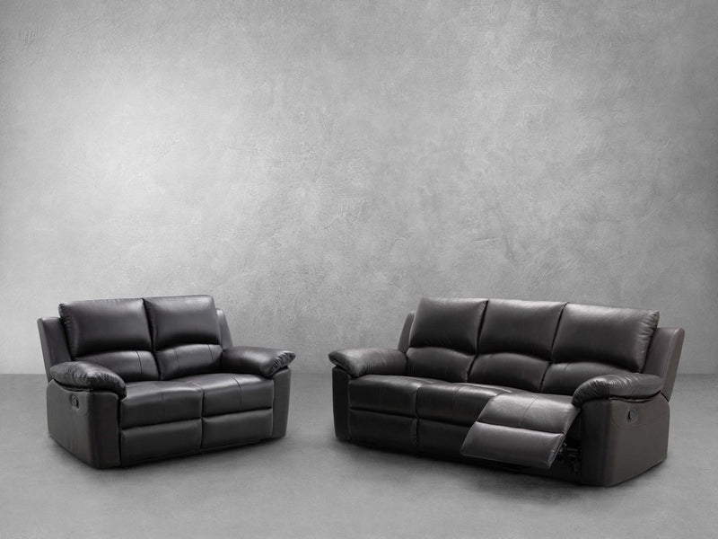 Toscana 2-pc Leather Sofa and Loveseat Set
