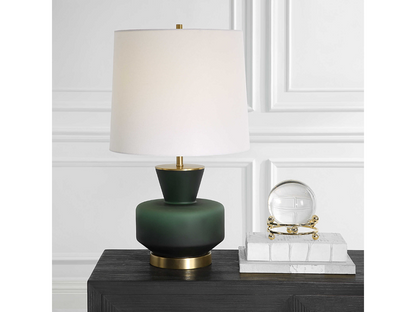 Abbyson Home Trever Dark Emerald Green Table Lamp