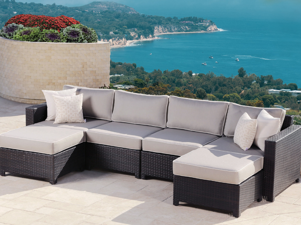 Monaco 6-pc Modular Sectional - Gray – Abbyson.com