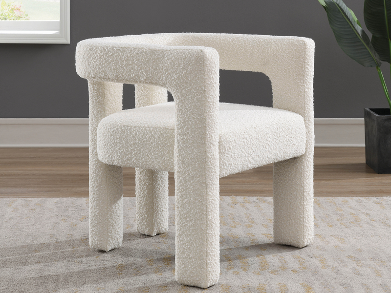 Mandy Boucle Fabric Dining Chair