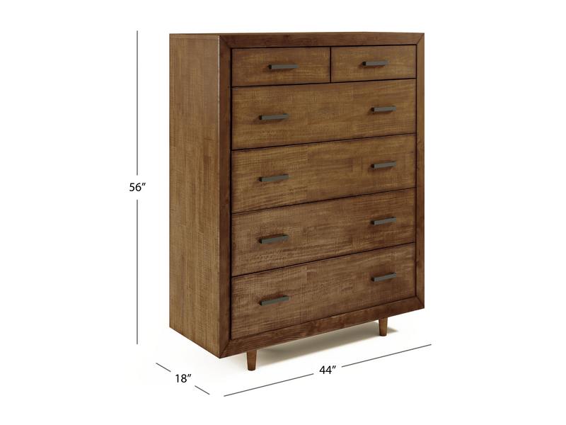 Retro Wood 6-pc Bedroom Set