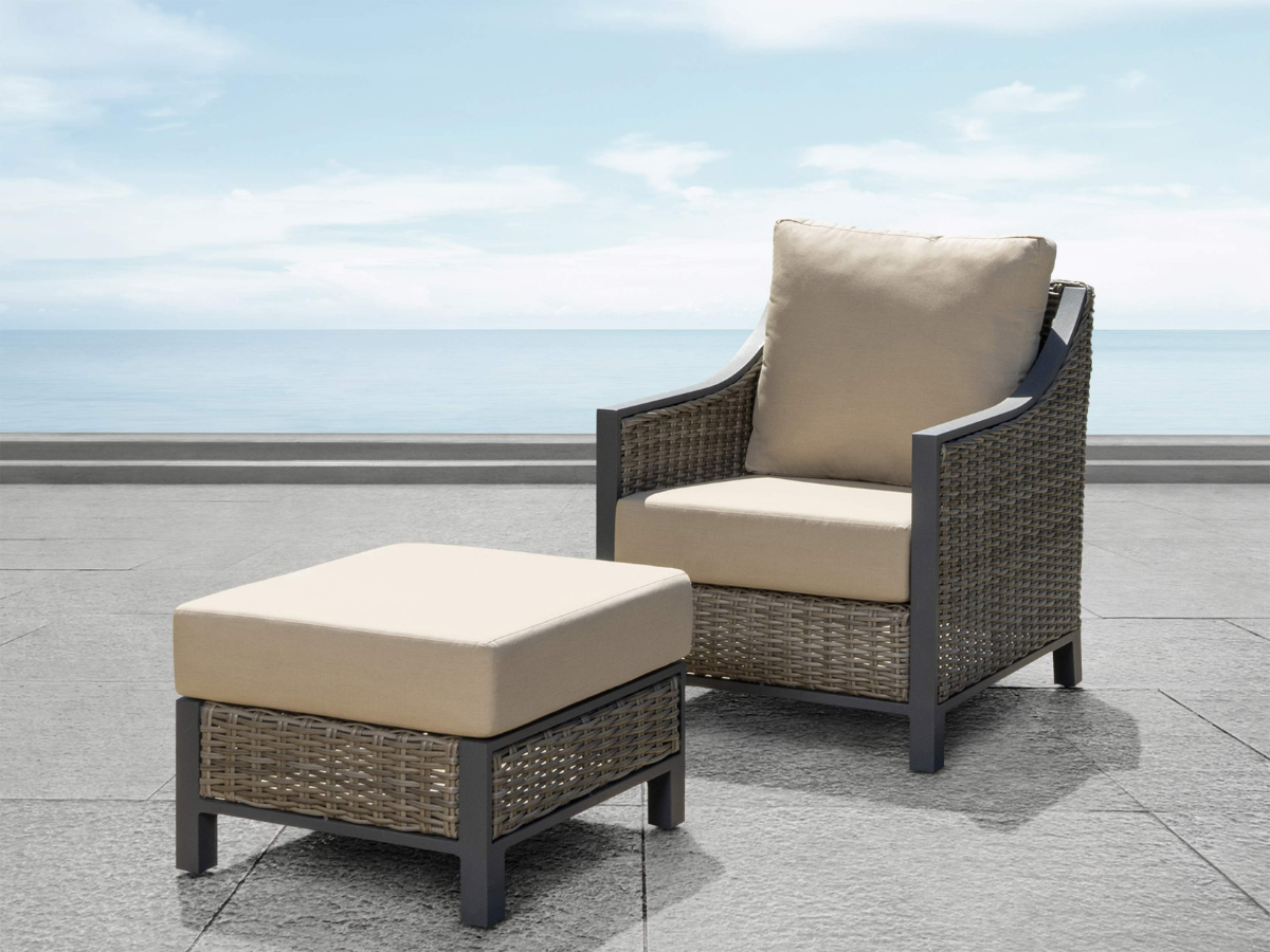 Corbin Armchair & Ottoman