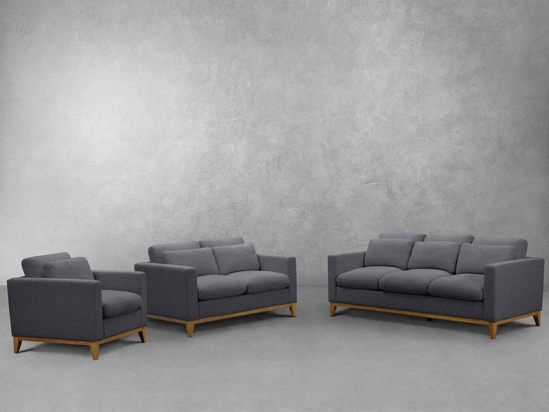 Violetta 3-pc Fabric Seating Set