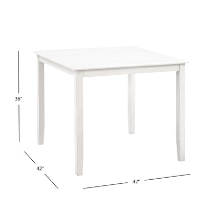 Walker Wood Counter Height Table - White