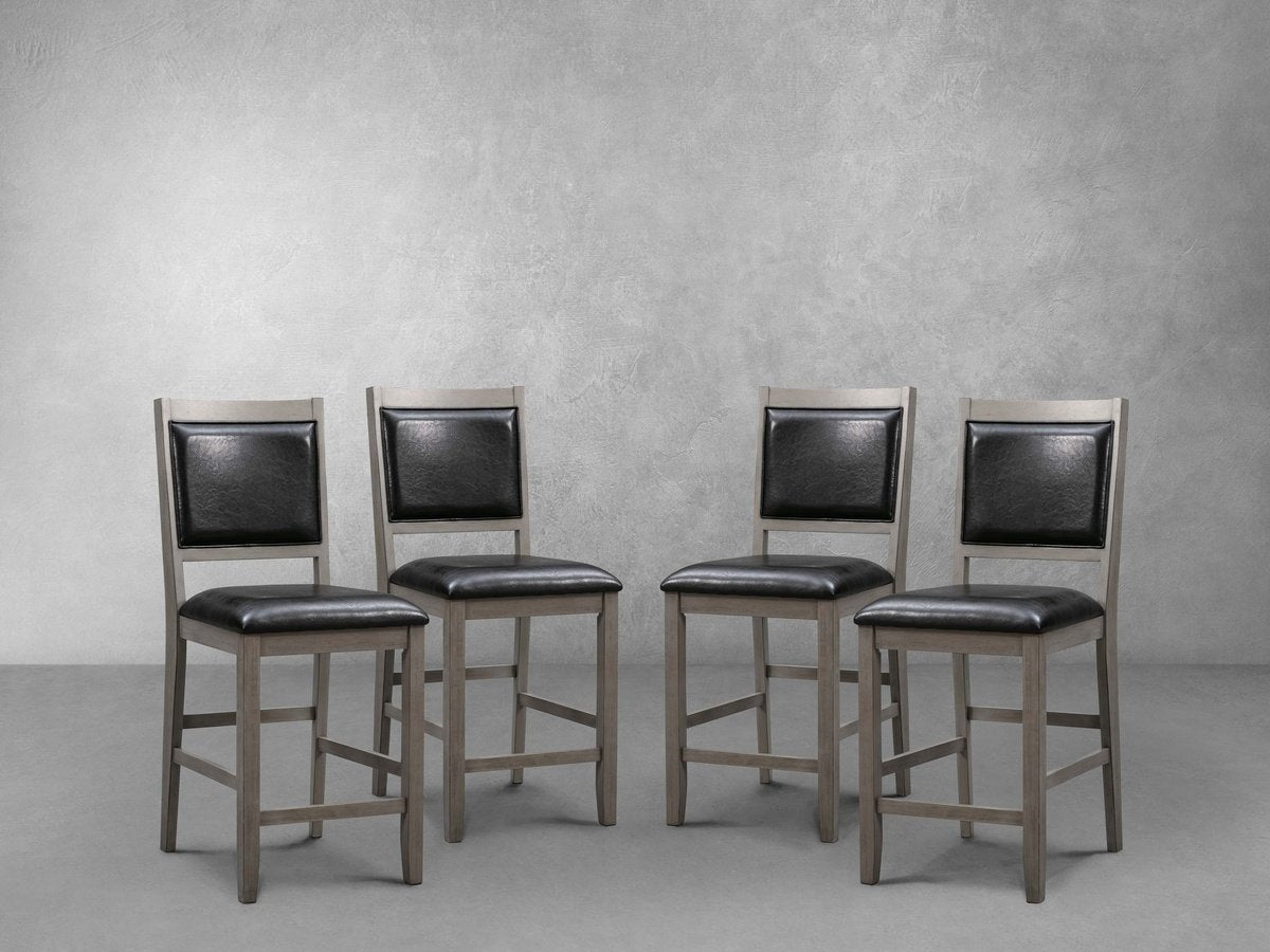 Walker Wood Counter Stool (Set of 4) - Thumbnail 2