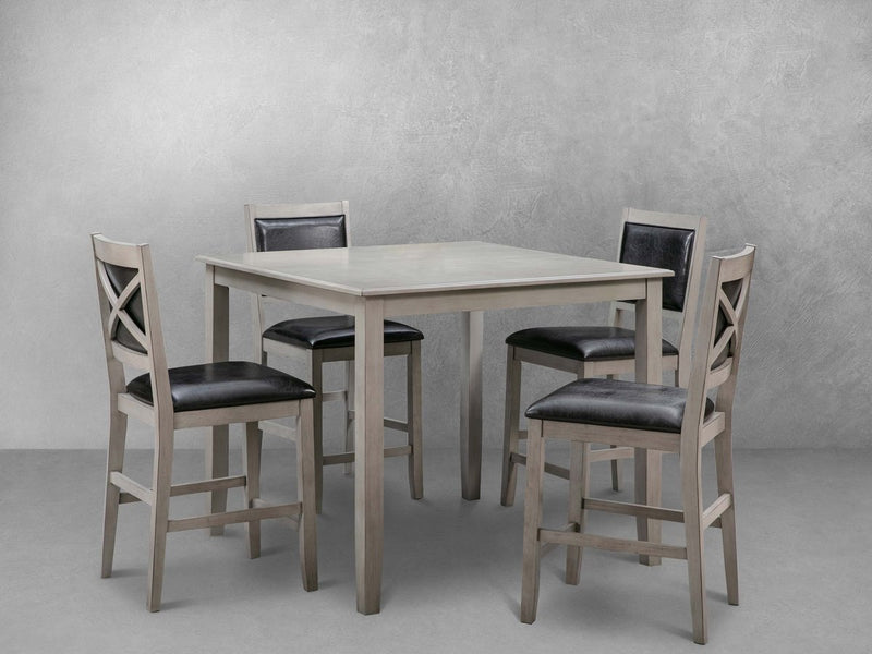 Walker 5-pc Wood Counter Height Dining Set