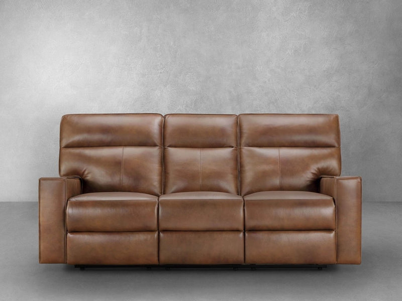 Zahara Leather Reclining Sofa
