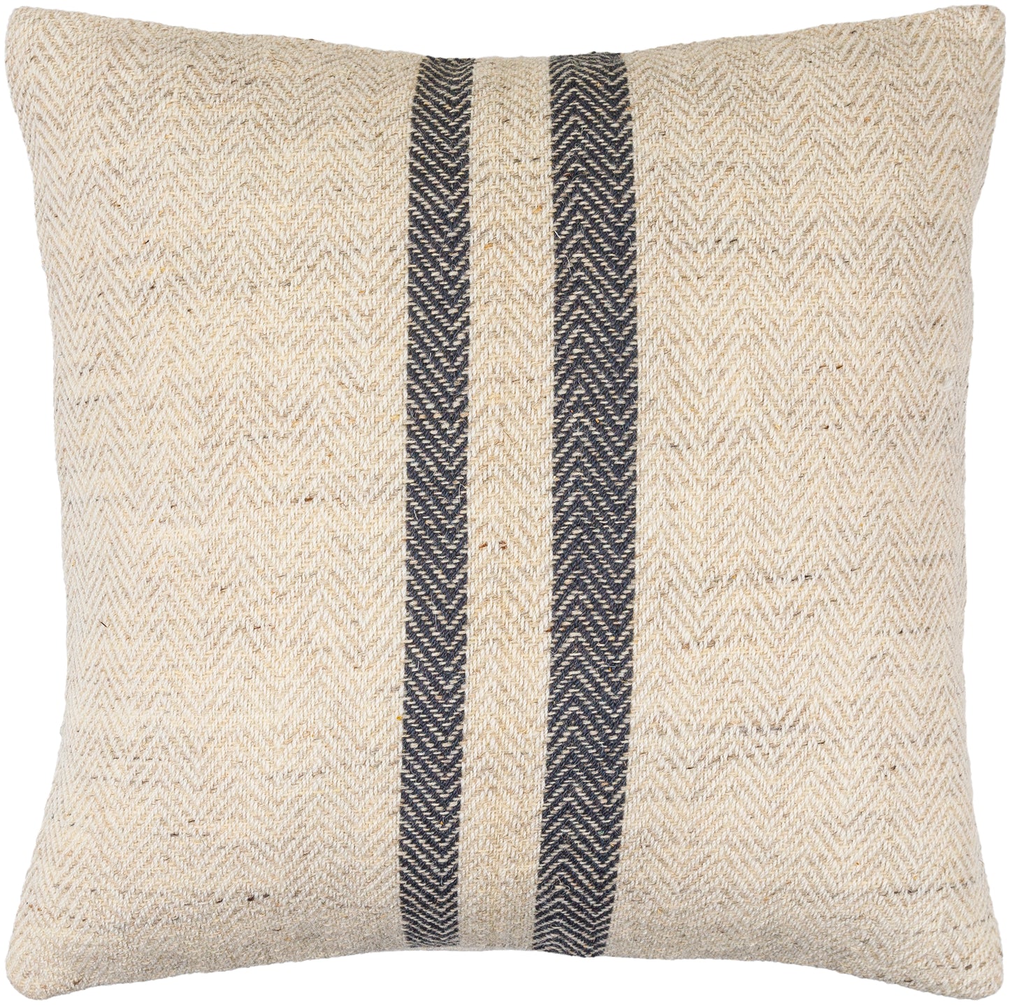 Becki Owens Brett Navy Striped 20" x 20" Accent Pillow, Cover Only