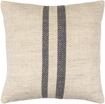 Becki Owens Brett Navy Striped 20" x 20" Accent Pillow, Cover Only