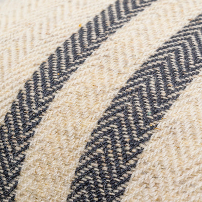 Becki Owens Brett Navy Striped 20" x 20" Accent Pillow, Cover Only