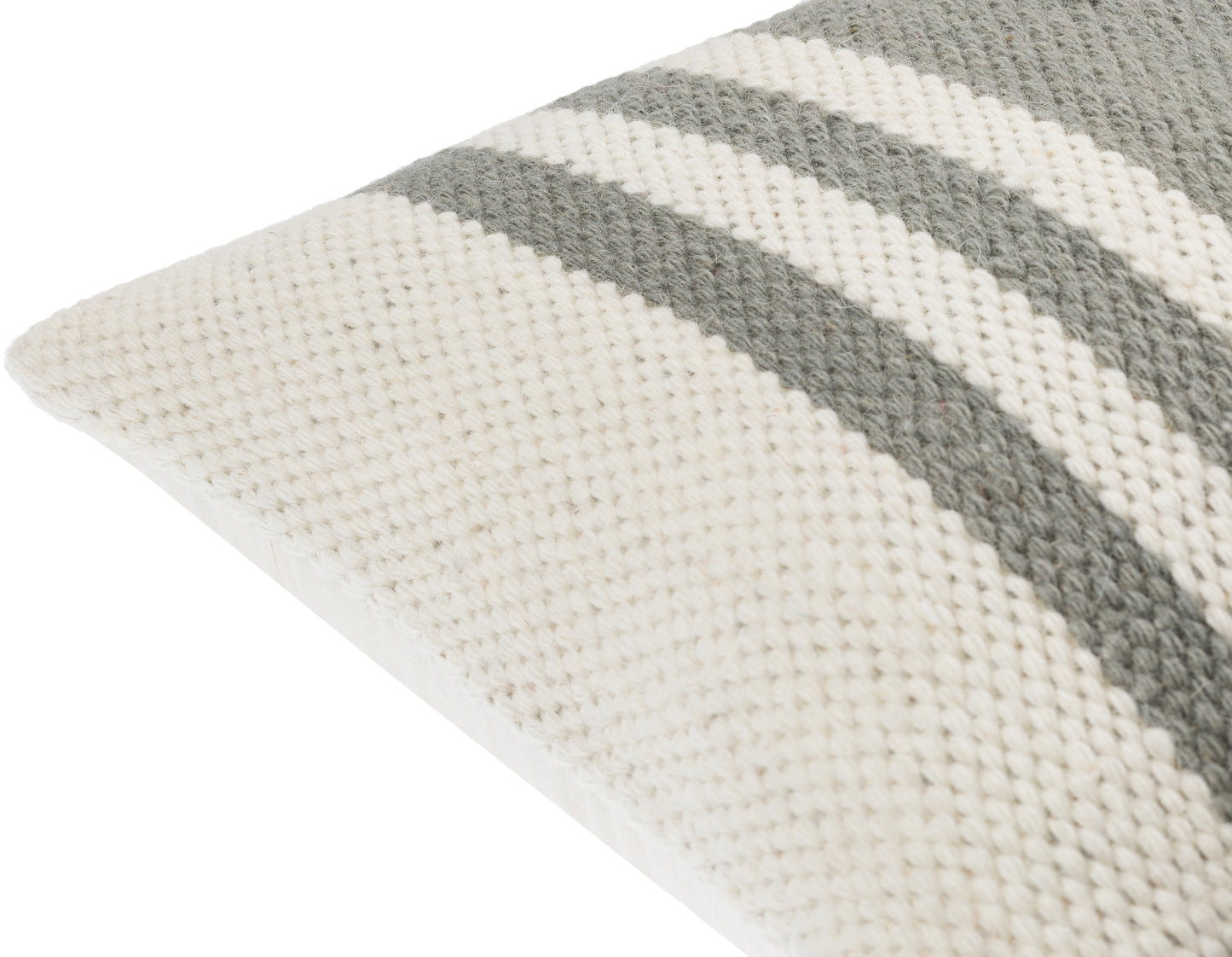 Becki Owens Brett Gray Multi-Striped 22" x 22" Accent Pillow, Cover Only